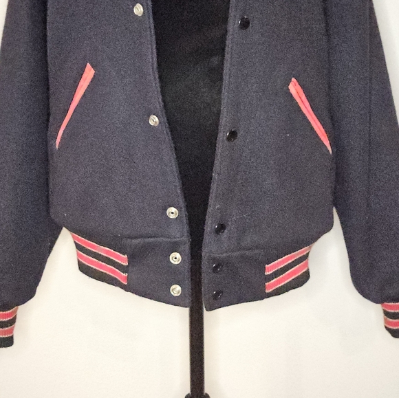 VINTAGE Lasley Knitting Co varsity letterman jacket - Picture 7 of 16